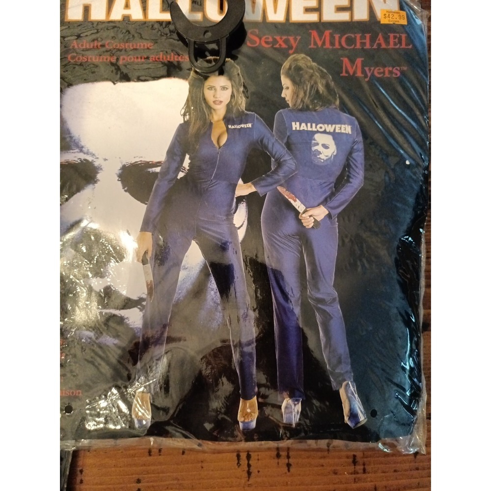 MICHAEL MYERS SEXY SCARY ADULT WOMENS LICENSED FANCY DRESS HALLOWEEN COSTUME G2